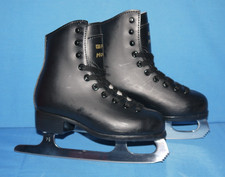 Superb Condition! - Graf Montreal Black Ice Figure Skates - Size EU 30 / UK 12