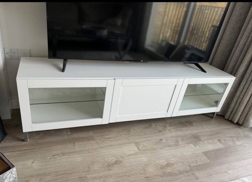 Ikea besta white door tv - ikea, 3