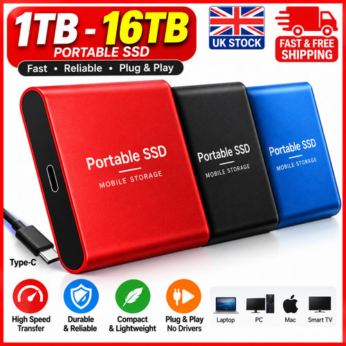 1tb 16tb external ssd portable - ssd,