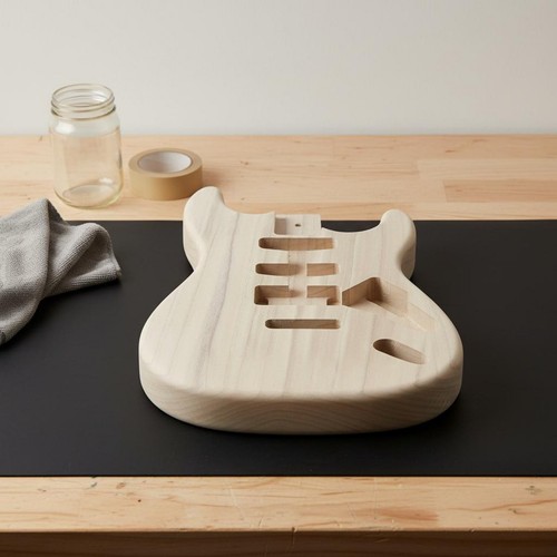 Unfinished electric guitar - unfinished,