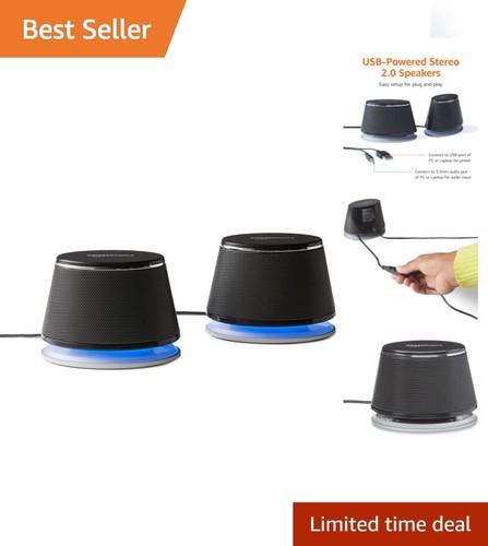 Sleek usb powered black - usb-powered,