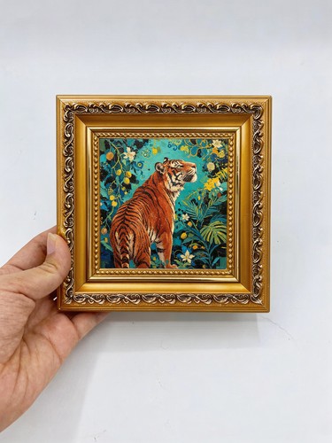 Tiger floral jungle oil - tiger,