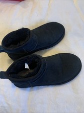UGG Classic Ultra Mini Platform Black Boots Size UK 4 EU 37