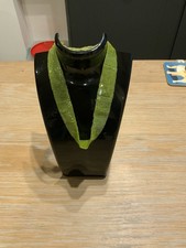 Green Sparkly Choker Necklace Vintage Statement Eye Catching