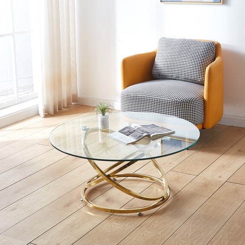 90cm round tempered - round, glass