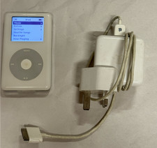 Apple iPod 4th Generation White Bundle (20GB) - Original Charger - Both working