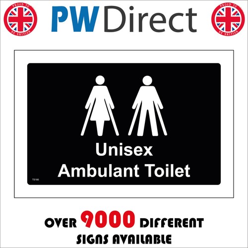 Sign unisex ambulant toilet - sign,