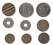 Old Tokens – Bulk Lot of 9