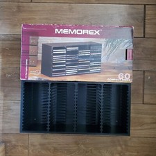 Memorex CD Cabinet Holds 60 CD's Black