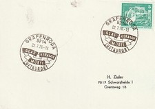 1976 East Germany card Grafenroda - Glass, Ceramic, Furniture, Climatic Spa