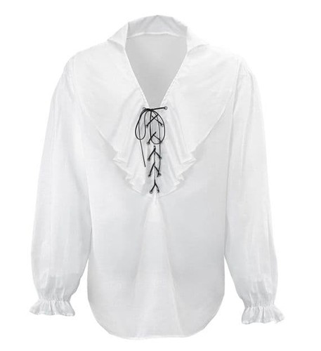 Mens white pirate renaissance - mens,