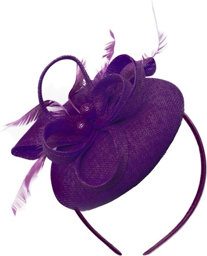 Round pillbox fascinator - round,