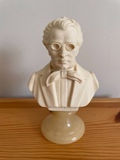 Made in Italy A Giannelli Schubert Alabaster 6"/16cm Bust on a Marble Base [HM]