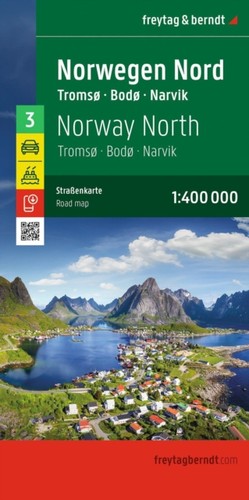 Norway north road map - north,