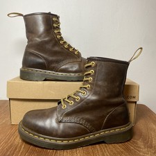 Dr. Martens Docs 1460  Dark Brown Crazy Horse Gaucho Leather Boots UK 5 EU 38