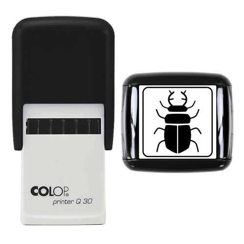 Stag beetle stamp x - stag, stamp,