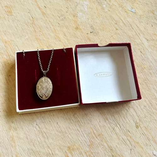 Samuel oval locket pendant - h.samuel,