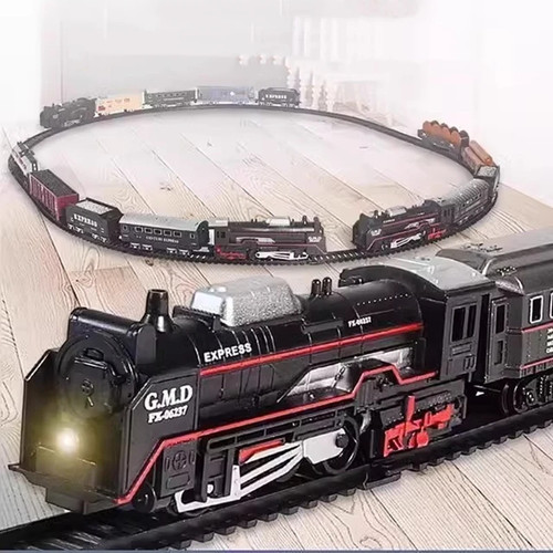Electric christmas train set - christmas,