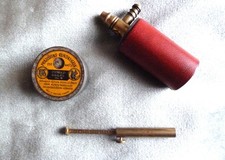 Vintage Brass & Red Morocco