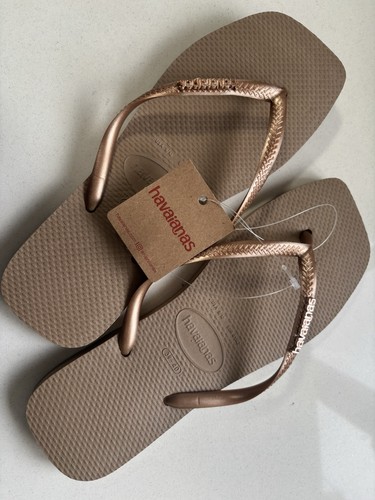 Havaianas beige metallic - havaianas, logo