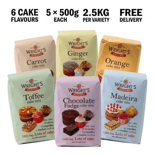 Wright cake mix 5x500g - wright's,