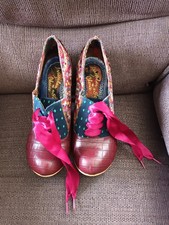 Irregular Choice Abigail's Party Size 8 Shoes Burgundy/Brown Heels
