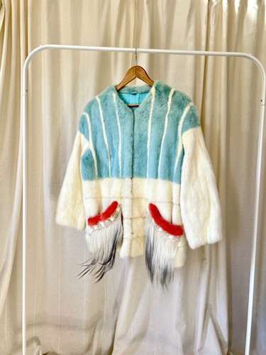 Real mink fur coat vintage - mink,