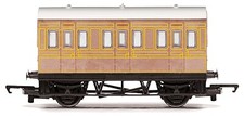 HORNBY R4674 LNER TEAK 4 FOUR WHEEL PASSENGER COACH - NEW