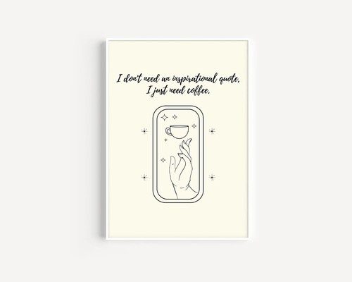 Just need coffee - need, art