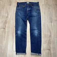 Edwin Japanese Selvedge Denim Jeans, ED-80 Slim Tapered, Navy Blue, Mens W31 L31