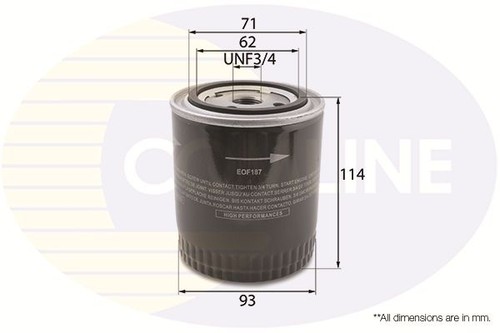 Comline engine oil filter - engine,