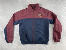 West Ham United Track Jacket Men’s Size Medium Retro Full Zip