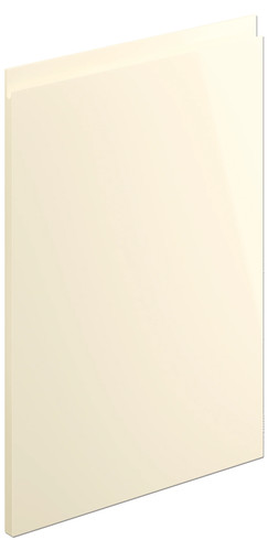 Cream high gloss handleless - high-gloss,