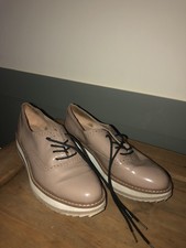 Zara Beige Patent Leather