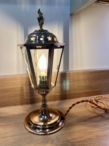 Antique vintage brass lantern - brass,
