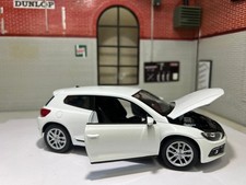 VW Scirocco White 2015  Welly 1:24 scale Detailed diecast model car 24007W