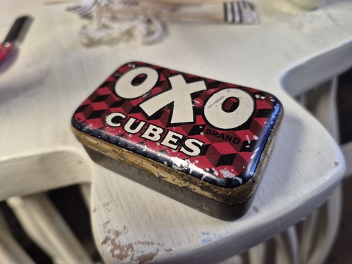Vintage oxo cubes tin - oxo,