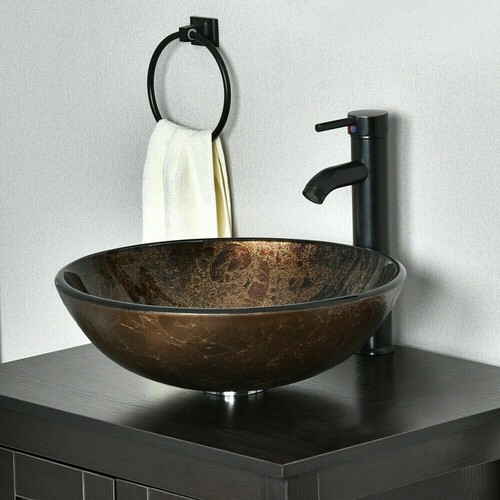 Bathroom tempered glass - glass, vessel