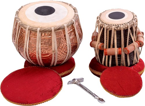 Silver tabla drum set - silver,