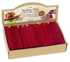 10 RED SEALING WAX STICKS WITH