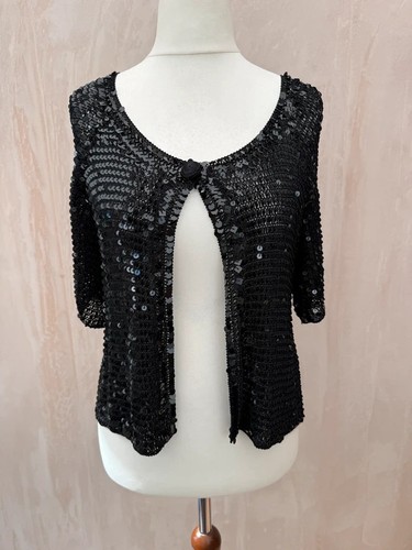 Bhs size y2k black crochet - bhs,