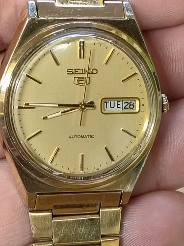 Vintage 36mm gold plated seiko - gold,