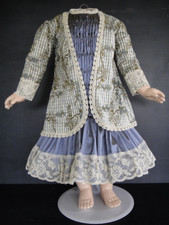 Silk Dress And Jacket For 63Cm Antique Vintage Jumeau Doll, Bru