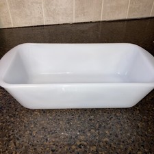 Vintage Glasbake  Milk Glass