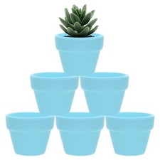 Pack mini terracotta pots - terracotta,