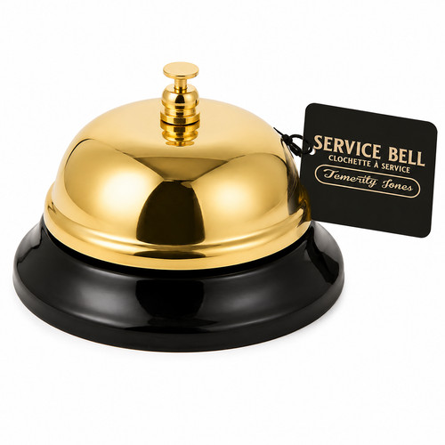 Gold service bell reception - service,