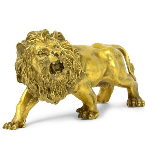 Modern lion statue - lion, sculpture