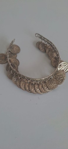 Boho silver coin tassel - boho,