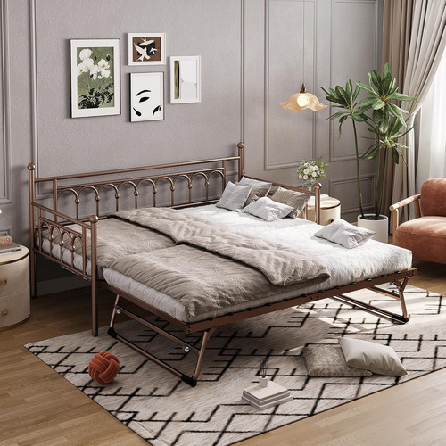 Twin daybed with trundle bed - daybed,