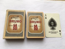 C1950s-60s VINTAGE ANSELLS BIRMINGHAM BRUNO SWEET BROWN ALE ADV PLAYING CARDS